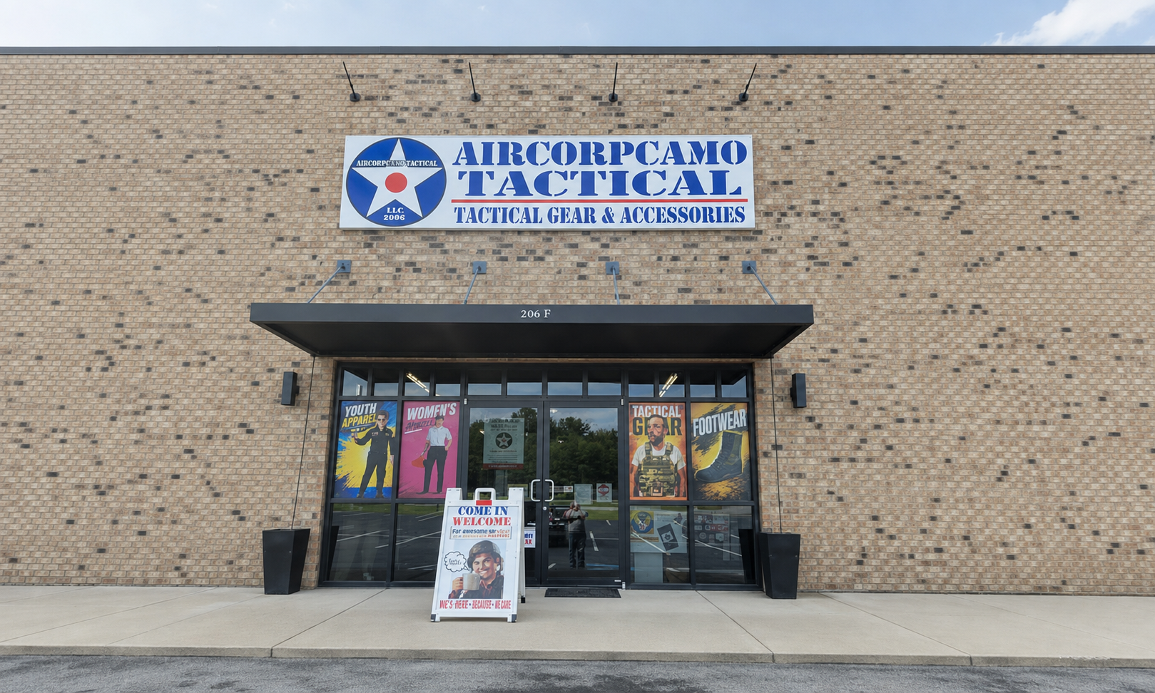 new store front wide angle